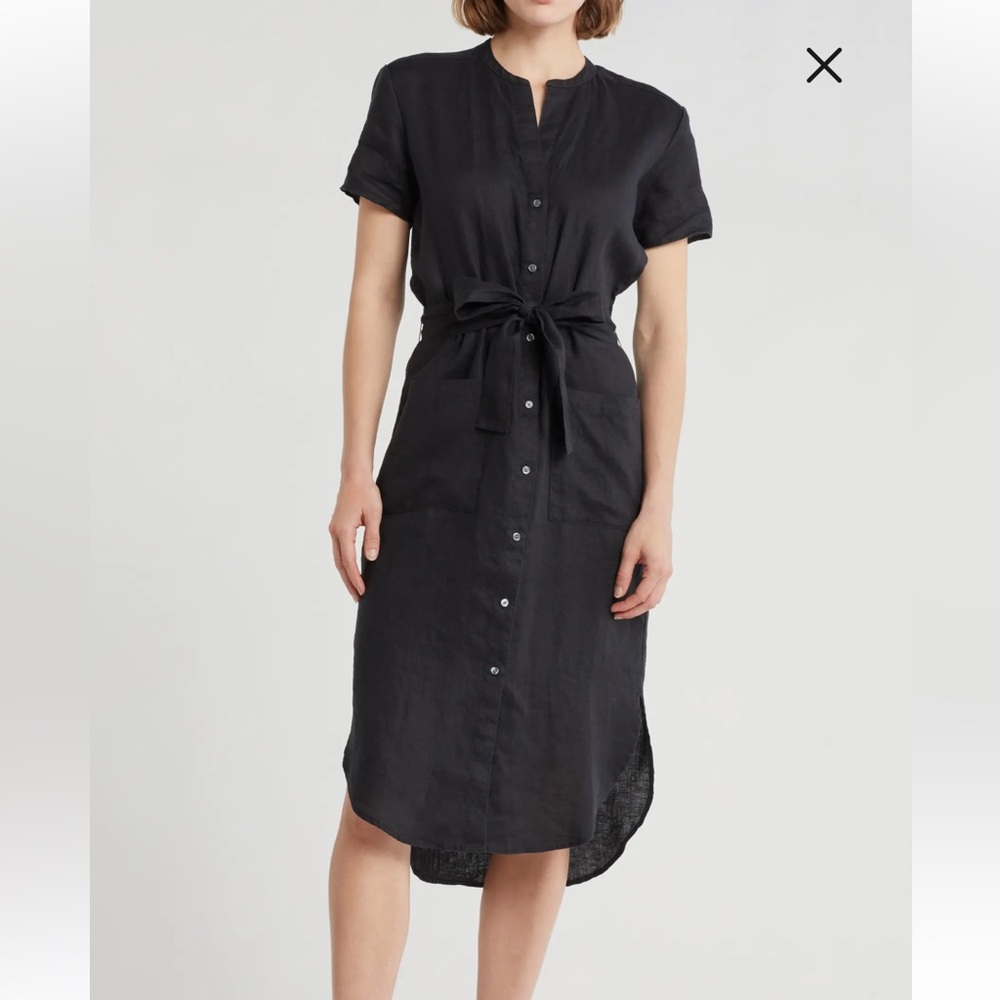 James Perse Elongated Linen Shirtdress